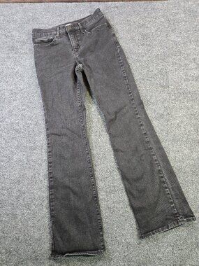 Levis 315 Shaping Bootcut Jeans Womens size 27 30" Inseam Black Med/Dark Wash